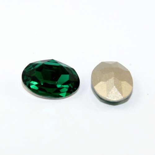 10mm x 14mm 4120 - Oval - Emerald - Pack of 4