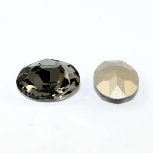 10mm x 14mm 4120 - Oval - Black Diamond - Pack of 4