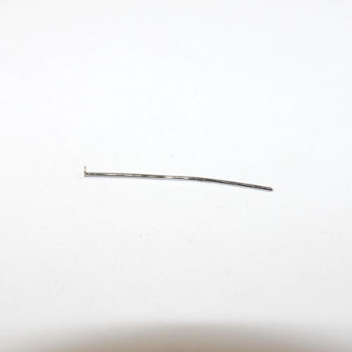 40mm x 0.7mm Head Pins - Antique Silver
