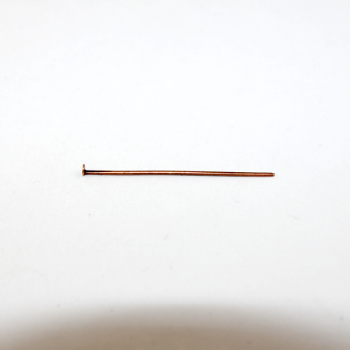 40mm x 0.7mm Head Pins - Antique Copper
