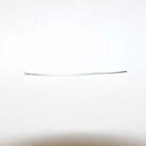 50mm x 0.7mm Copper Head Pins - Silver