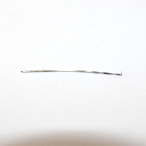 50mm x 0.7mm Copper Head Pins - Antique Silver