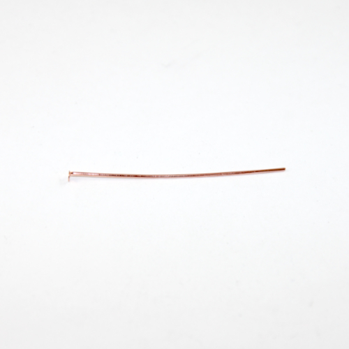 50mm x 0.7mm Copper Head Pins - Rose Gold