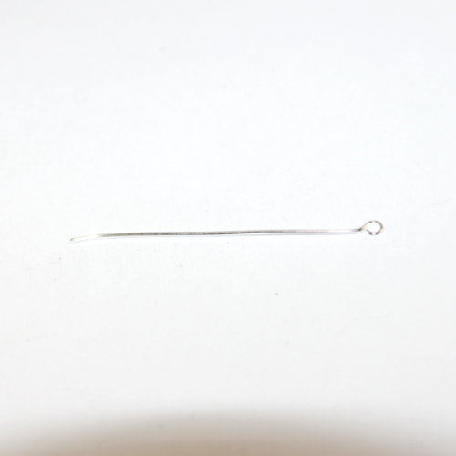 50mm x 0.7mm Eye Pins - Silver