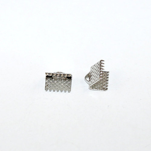 8mm Ribbon Crimp - Platinum