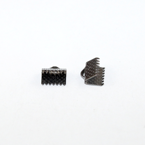 8mm Ribbon Crimp - Gunmetal