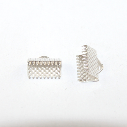 10mm Ribbon Crimp - Silver