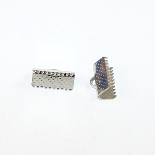 13mm Ribbon Crimp - Platinum
