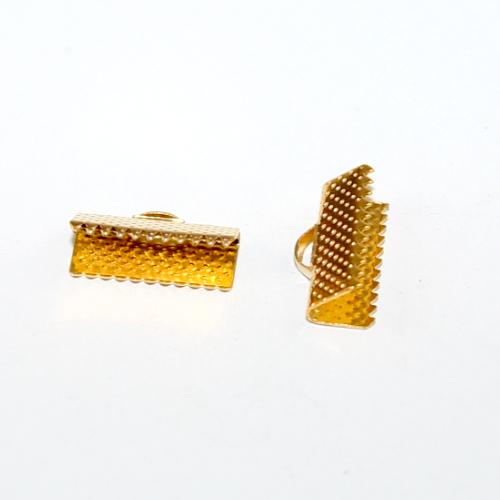 16mm Ribbon Crimp - Bright Gold
