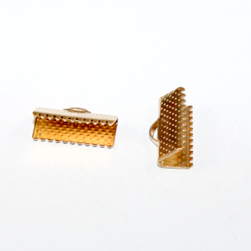16mm Ribbon Crimp - Light Gold