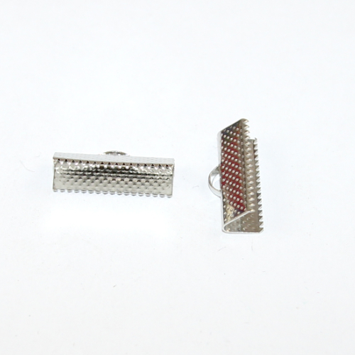 20mm Ribbon Crimp - Platinum
