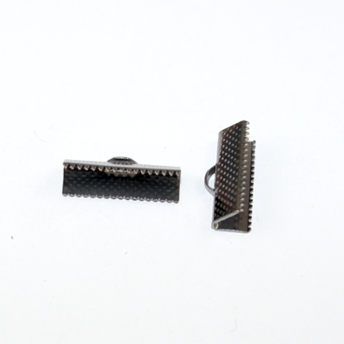 20mm Ribbon Crimp - Gunmetal
