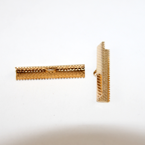 35mm Ribbon Crimp - Light Gold