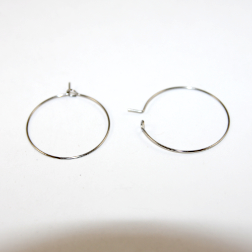 30mm 304 Stainless Steel Hoop Earring - 10 Pairs