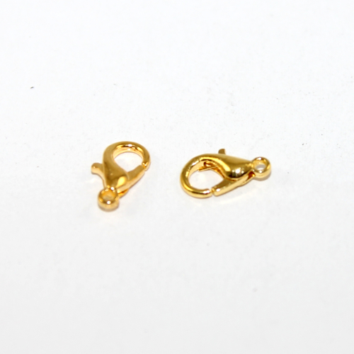 12mm Lobster Clasp - Bright Gold