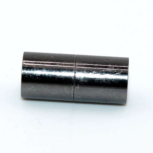 8mm Glue in Barrel Magnetic Clasp - Gunmetal