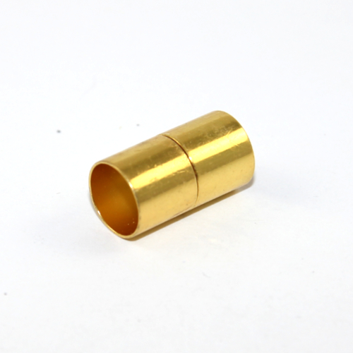 10mm Glue in Barrel Magnetic Clasp - Bright Gold