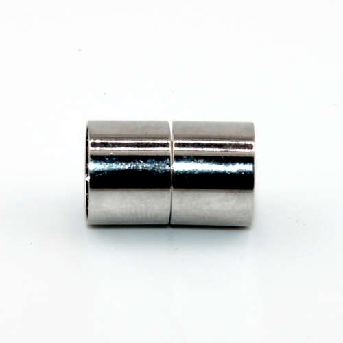12mm Glue in Barrel Magnetic Clasp - Platinum