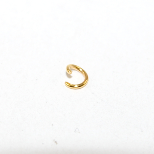 4mm x 0.7mm Copper Jump Ring - Bright Gold
