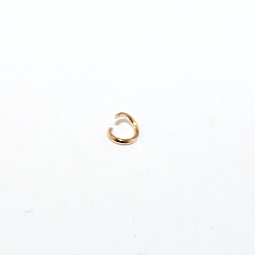 4mm x 0.7mm Copper Jump Ring - Pale Gold