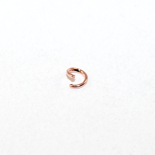4mm x 0.7mm Copper Jump Ring - Rose Gold