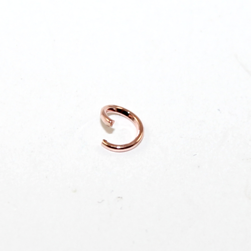 5mm x 0.7mm Copper Jump Ring - Rose Gold