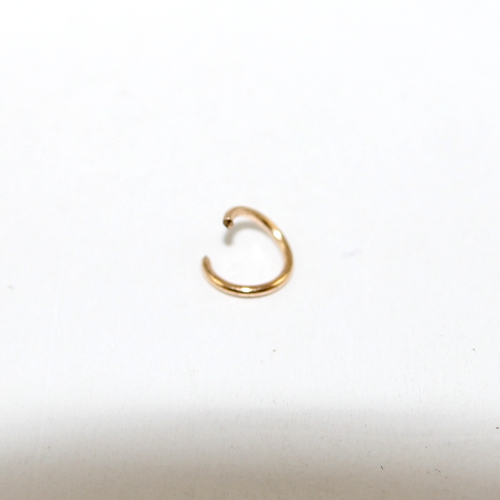 6mm x 0.7mm Copper Jump Ring - Pale Gold