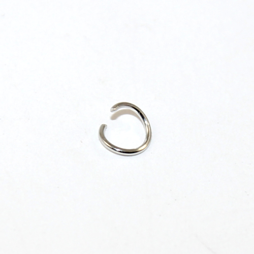 6mm x 0.7mm Copper Jump Ring - Platinum