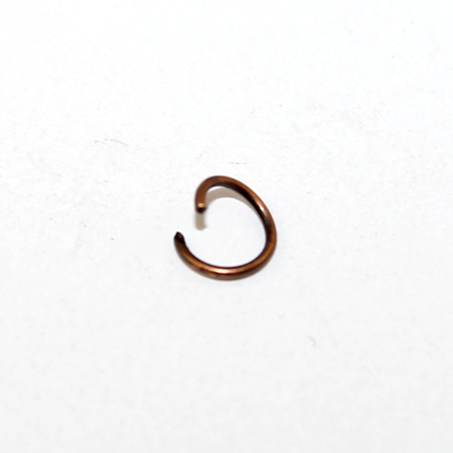 6mm x 0.7mm Copper Jump Ring - Antique Copper