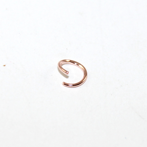 6mm x 0.7mm Copper Jump Ring - Rose Gold