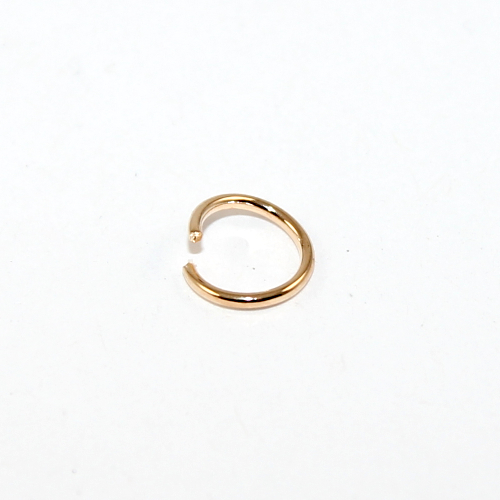 8mm x 0.9mm Copper Jump Ring - Pale Gold