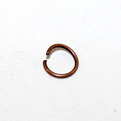 8mm x 0.9mm Copper Jump Ring - Antique Copper