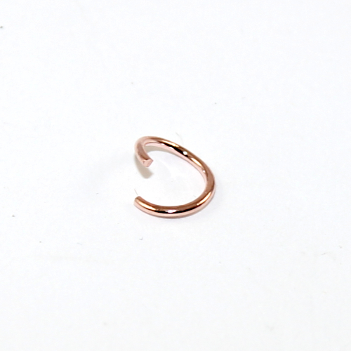 8mm x 0.9mm Copper Jump Ring - Rose Gold