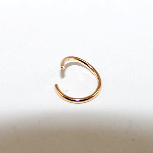 10mm x 1mm Copper Jump Ring - Pale Gold
