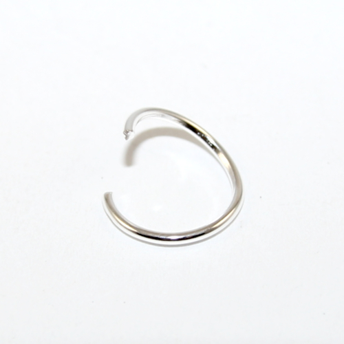 14mm x 1.2mm Copper Jump Ring - Silver