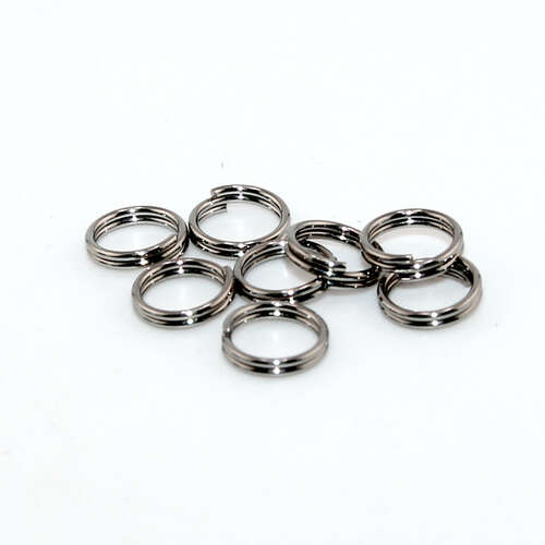 6mm x 0.6mm 304 Stainless Steel Split Ring - 10 Piece Bag