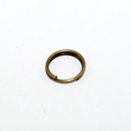 8mm Copper Split Ring - Antique Bronze