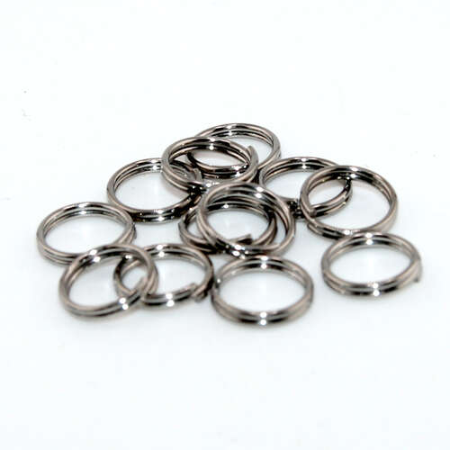 8mm x 0.7mm 304 Stainless Steel Split Ring - 10 Piece Bag