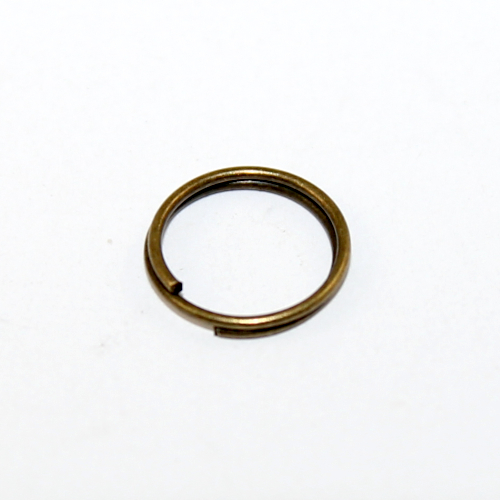 10mm Copper Split Ring - Antique Bronze