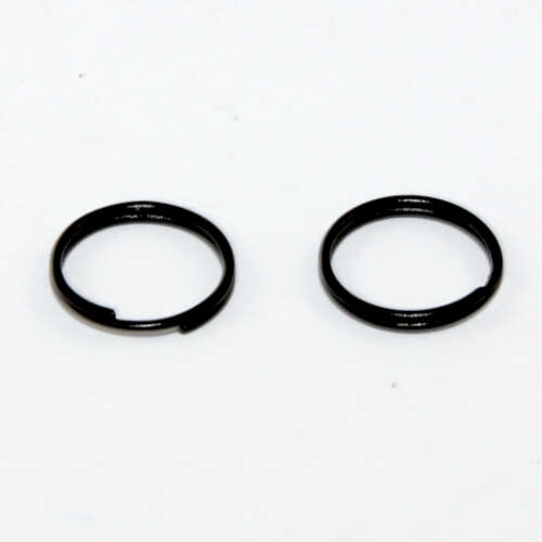 10mm Copper Split Ring - Black