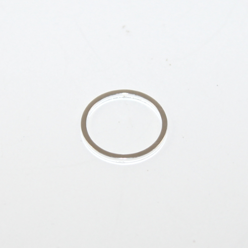 12mm Closed Round Copper Linking Ring - Silver