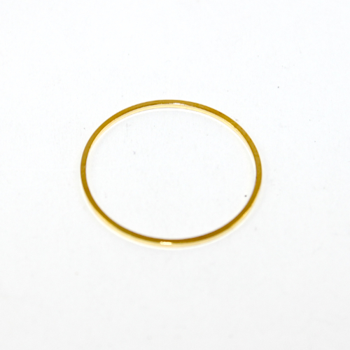 25mm Closed Round Copper Linking Ring - Bright Gold