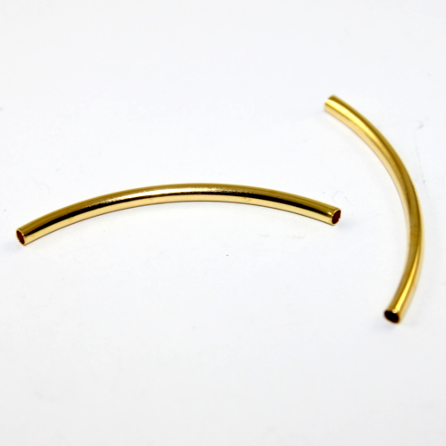 3mm x 50mm Tube - Bright Gold