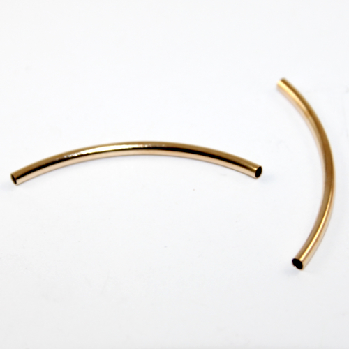 3mm x 50mm Tube - Pale Gold