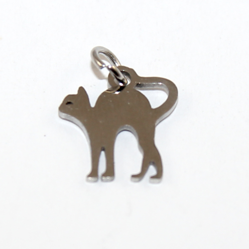 Pussy Cat Charm - 304 Stainless Steel