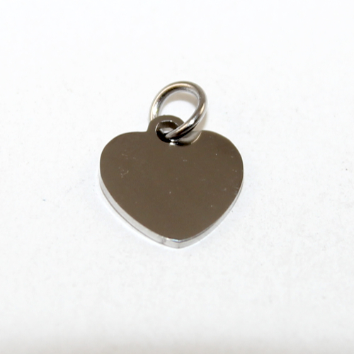 Heart Charm - 304 Stainless Steel