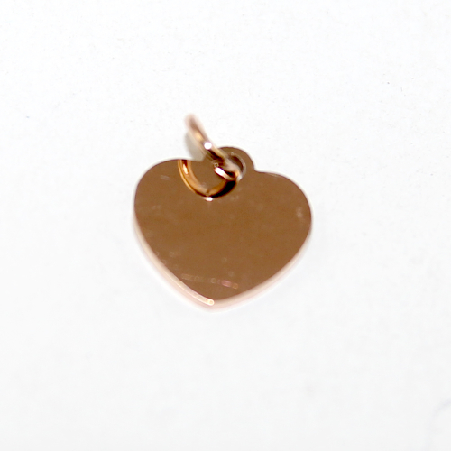 Heart Charm - 304 Stainless Steel - Rose Gold