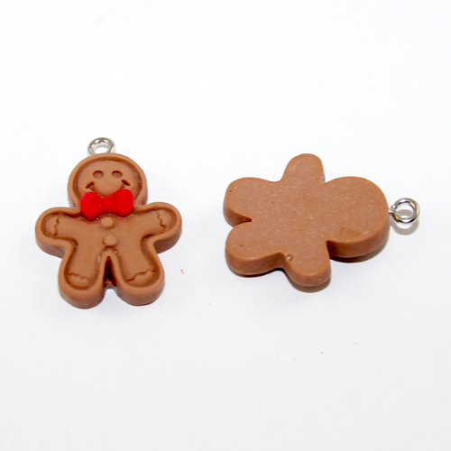  Gingerbread Men - Resin - 2 Pieces