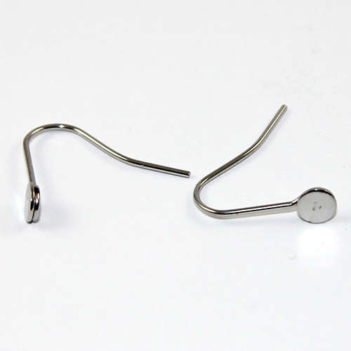 5mm Flat Pad Ear Hook - Pair - 316 Surgical Steel