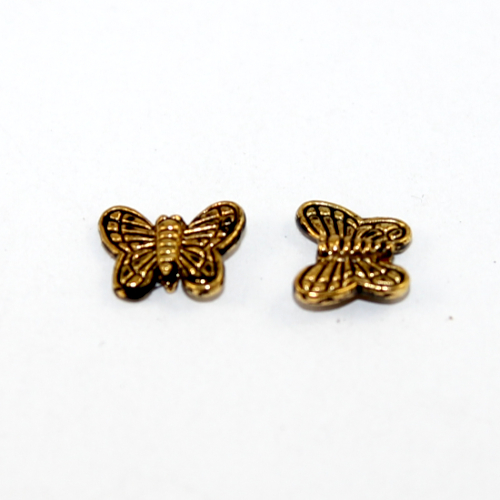 Butterfly Bead - Antique Gold